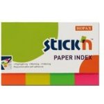 Papírové samolepicí záložky STICK 'N 50 x 20 mm - 4 x 50 ks – Hledejceny.cz