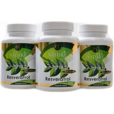 Golden Nature Resveratrol 98% extrakt 300 kapslí