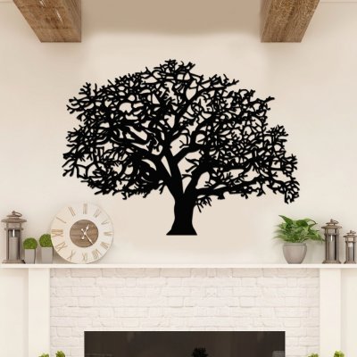dřevo života Strom života na zeď XXL Rozměry (cm): 95x71, Barevný vzor: Černá – Zboží Mobilmania