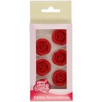 Marcipánové zdobení 6ks červené růže FunCakes – Zboží Dáma