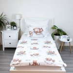 Jerry Fabrics povlečení do postýlky Medvídek plane baby 100 x 135 cm 40 x 60 cm – Sleviste.cz