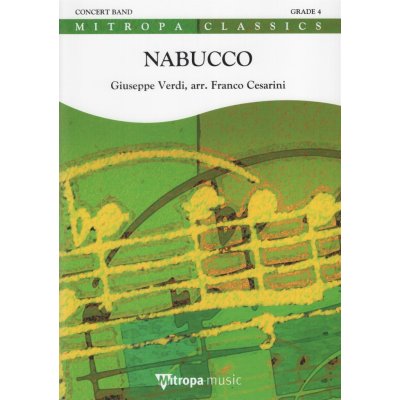 Verdi NABUCCO Concert Band Harmonie grade 4 partitura a party – Hledejceny.cz