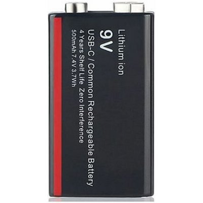 Dobíjecí USB 9V baterie Soshine 500mAh – Hledejceny.cz