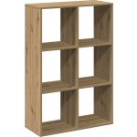 Knihovna dub artisan 69,5x29x103,5 cm kompozit – Zboží Dáma