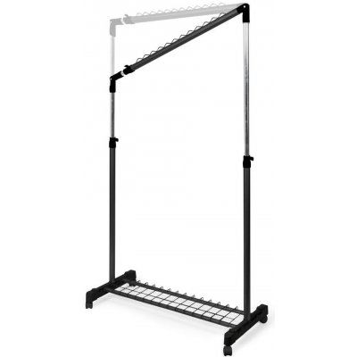 Compactor Černý kovový teleskopický pojízdný stojan na oblečení Under Stairs – Compactor – Zbozi.Blesk.cz