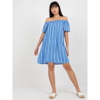 Vzorované letní šaty D73771R30145J white-blue – Zboží Mobilmania
