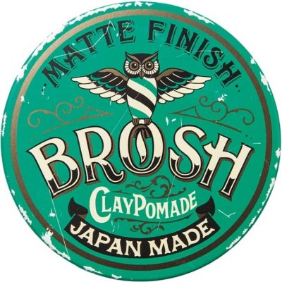 Matná hlína na vlasy BROSH Clay pomade 120 g – Hledejceny.cz