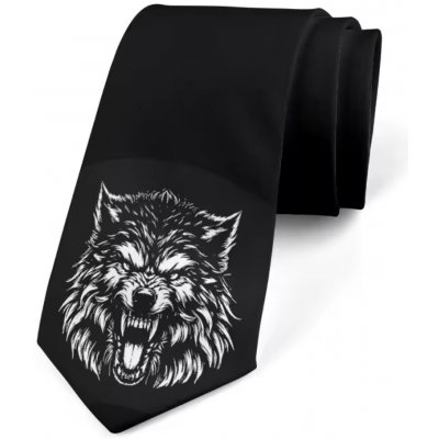 Decofashion Kravata s hlavou vlka – Zboží Dáma