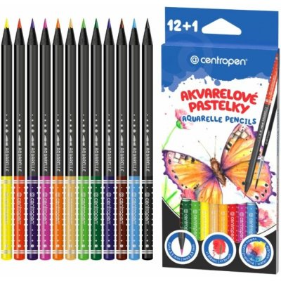 Centropen akvarelové pastelky 12 barev 9523 – Hledejceny.cz