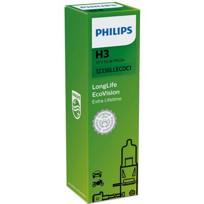 Philips LongLife EcoVision H3 PK22s 12V 55W