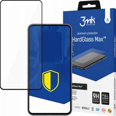 3mk HardGlass Max Samsung Galaxy S23 5G black Fullscreen Glass 5903108496346 – Zboží Živě