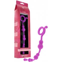 FeelzToys Cogilia silikonové anální dildo s korálky růžové