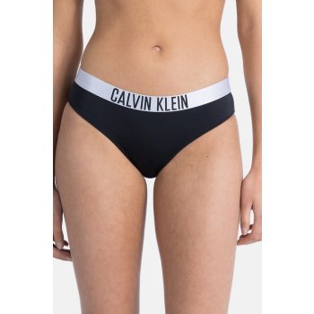 Calvin Klein Hipster spodní díl černá se stříbrnou gumou