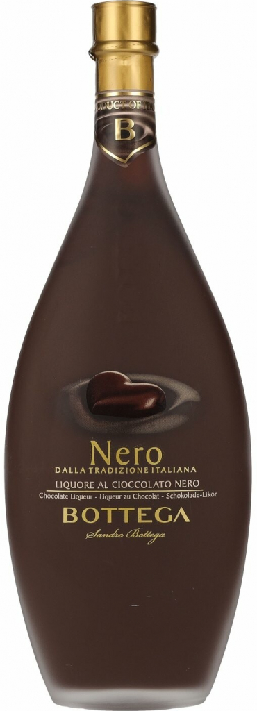 Bottega Liquore Cioccolato Nero Cream 17% 0,5 l (holá láhev)