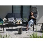 Pro-Tech shop Zahradní nábytek s stolkem – černý 62186 NEO6397 – Hledejceny.cz