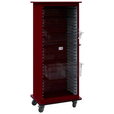 DEXTER 26 TRANSPARENT vozík boxový, otevřený, 1780x750x520 mm, burgundská – Hledejceny.cz