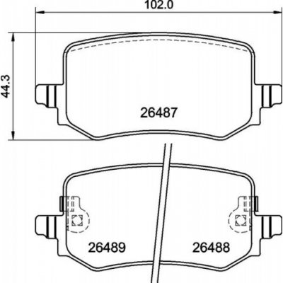 BREMBO Sada brzdových doštiček P30 139 – Zboží Mobilmania