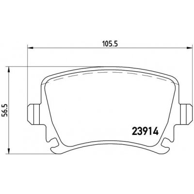 Sada brzdových destiček, vždy 4 kusy v sadě BREMBO P 85 073 (P85073) | Zboží Auto