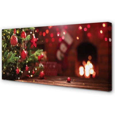 Obrazy na plátně Ozdoby vánoční strom dárky 100x50 cm – Hledejceny.cz