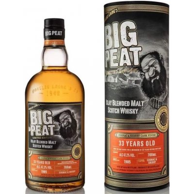 Big Peat Cognac & Sherry Cask Finish 33y 47,2% 0,7 l (tuba) – Zboží Mobilmania