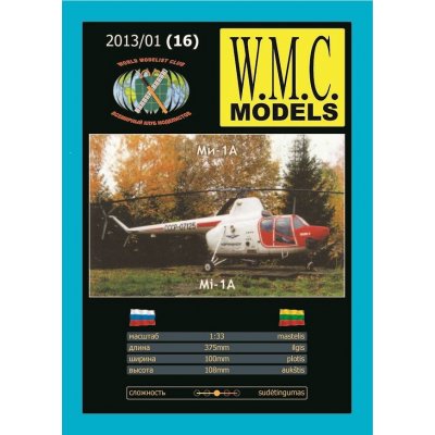 WMC Models Helikoptéra Vrtulník Mi - 1A – Hledejceny.cz