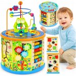 Kinder play Dřevěná edukační kostka 8v1 – Hledejceny.cz