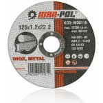 Mar-Pol Kotouč řezný 125 x 1,2 x 22,2 mm M08115 – HobbyKompas.cz