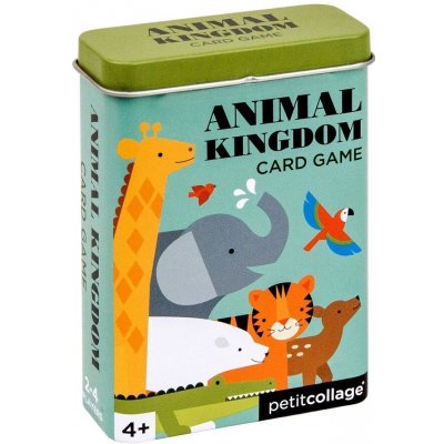 Petit Collage Karty v dóze království zvířat poškozený obal