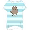 E plus M kočička Pusheen dámské triko na spaní tyrkysové