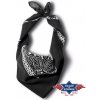 Šátek bavlněný šátek bandana černá
