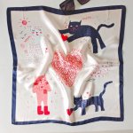 White orchid hedvábný šátek pro každou kočku v dárkovém balení – Zboží Mobilmania