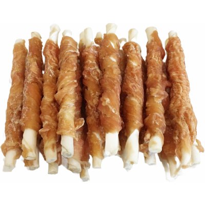 For Dogs and Cats Tyčinka z buvolí kůže s kuřecím masem 250 g – Zboží Dáma