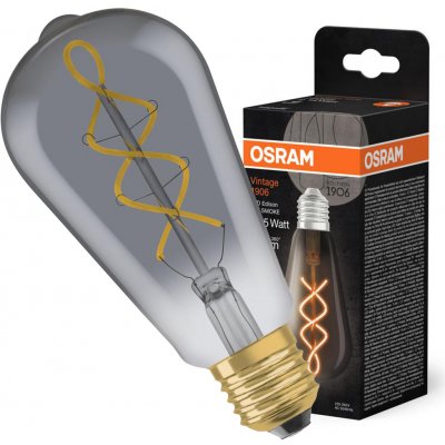 LEDVANCE Žárovka LED 5W/818 E27 VINTAGE 1906 filament, smoke – Hledejceny.cz