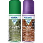 Nikwax Twin Nubuck & Suede Spray + Footwear Cleaning Gel Brush 2 x 125 ml – Zboží Mobilmania