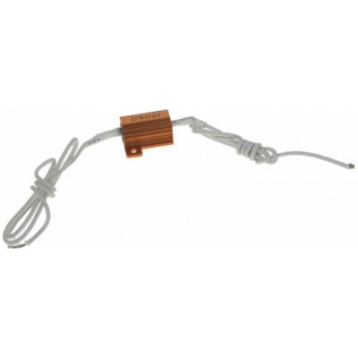 Rezistor pro žárovku 12V/10W, 25 ohm, hliníkové pouzdro, STM LEDR-10W – Zboží Mobilmania