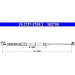 Lanko ruční brzdy ATE 24.3727-2708 (AT 582708) – Hledejceny.cz