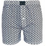 Pánské volné boxerky šedá kostka – Zboží Dáma