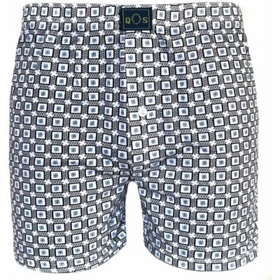 Pánské volné boxerky šedá kostka – Zboží Dáma