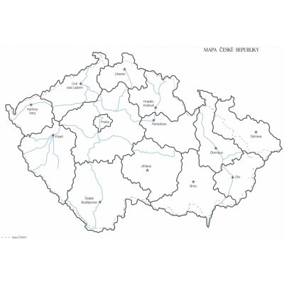 Be Nice EKO mapa České republiky - velikost A2 – Sleviste.cz