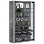 VCM Vitrosa mini s LED osvětlením stříbrná – Sleviste.cz