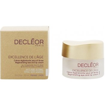 Decléor Excellence de L´Âge Anti-Âge Global oční protivráskový krém pro zralou pleť Regenerating Eye and Lip Cream 50+ 15 ml