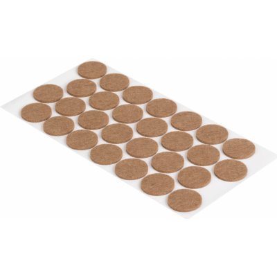 Walteco Filcové podložky, průměr 28mm, samolepicí, hnědé, 28 ks , 85049 – Sleviste.cz