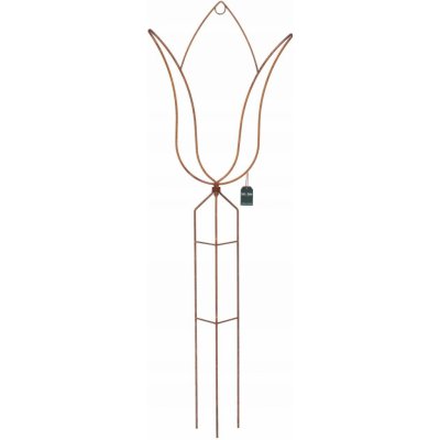 zahradní figurka rezavá kovová dekorace tulipán 164