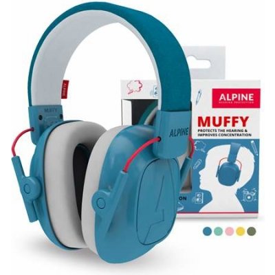 Alpine Muffy Blue dětská ochranná sluchátka -25 dB – Zboží Mobilmania