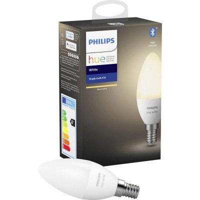 Philips Hue BT LED žárovka E14 5.5W teplá bílá chytrá LED žárovka 470 lm 2700 K stmívatelná – Zbozi.Blesk.cz