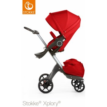 Stokke Xplory Silver Chassis V5 Red 2017