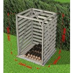 Naše Záhony DR-01-10-10-15-95 1000x1000x1500mm přírodní-smrk – HobbyKompas.cz