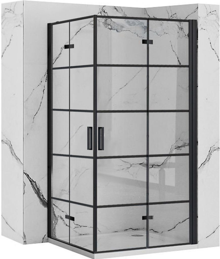 REA/S Sprchová kabina Molier Black Double 80x80 KPL-K3011