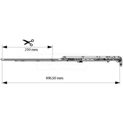 MACO nůžky pro spárové větrání Gr. 600 FFH 401-600 mm vpravo – Hledejceny.cz