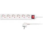 Solight prodl. přívod s vypínačem, 6-zásuvka,5m, bílá PP73 – Zboží Živě